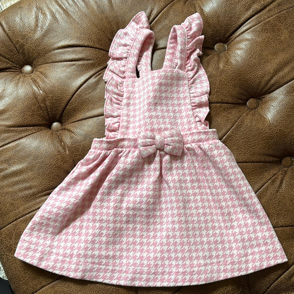 Janie and Jack pink jumper dress - brand new! 6-12m